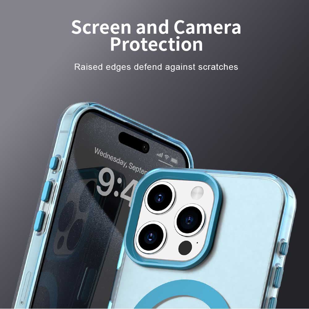 Techsuit CandyCase MagSafe pro iPhone 15 Pro Max modrá - náhled 3