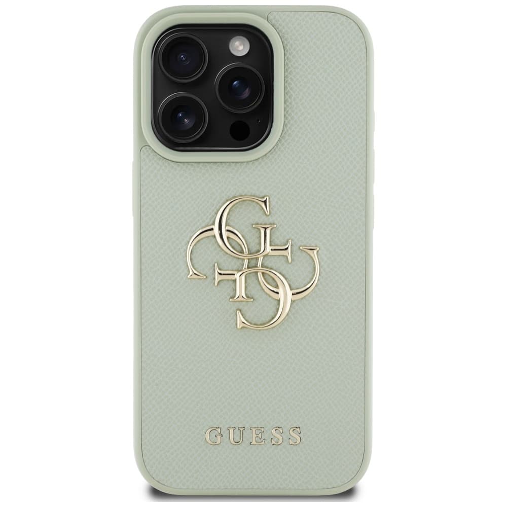 Guess Hardcase Grained Big 4G Logo Small Classic Logo iPhone 16 Pro Max zelená - náhled 3