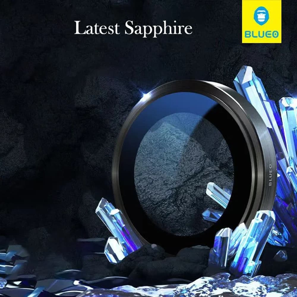 Blueo Sapphire Crystal Original sklo objektivu iPhone 16 Pro iPhone 16 Pro Max stříbrný titan - náhled 3
