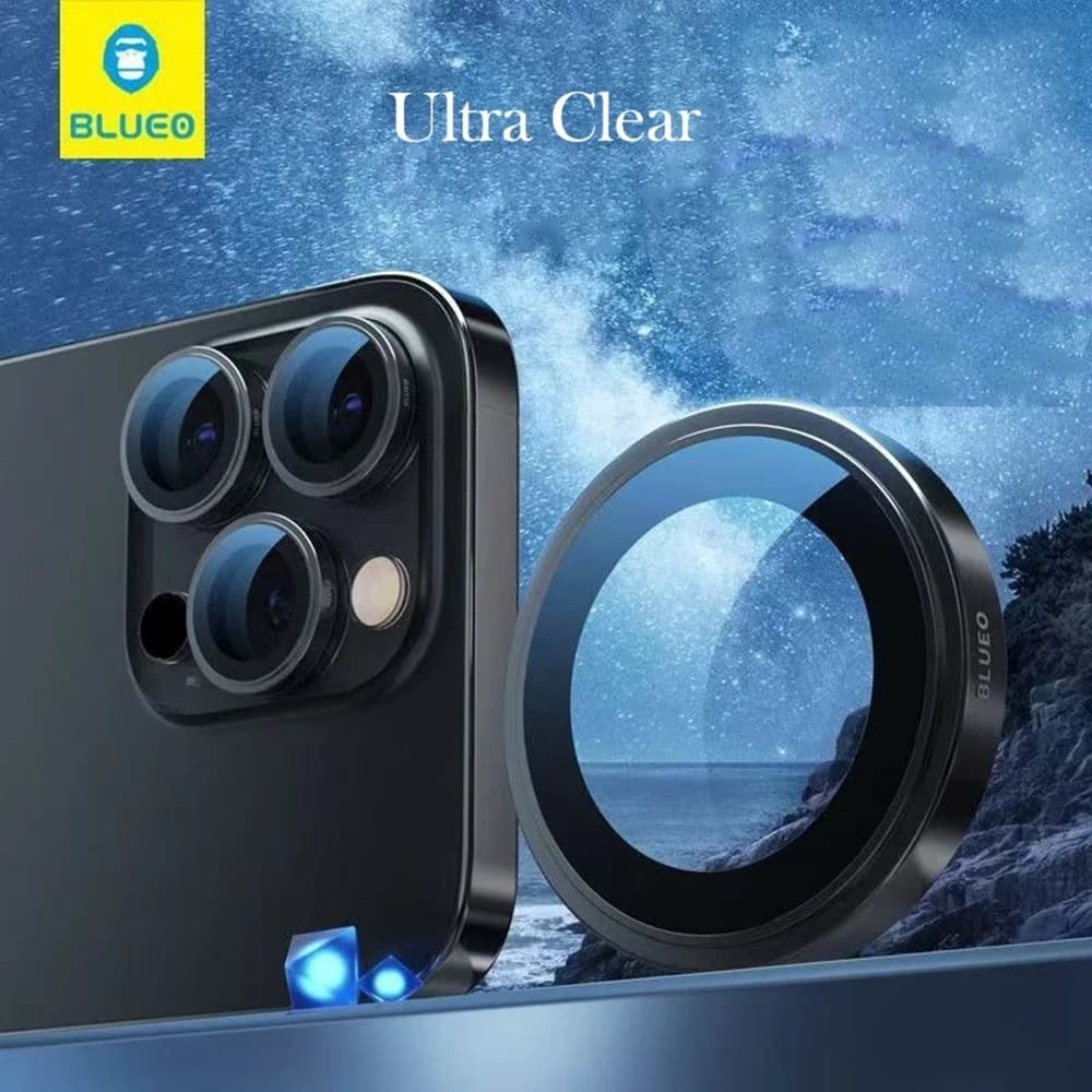 Blueo Sapphire Crystal Original sklo objektivu iPhone 16 Pro iPhone 16 Pro Max černý titan - náhled 3