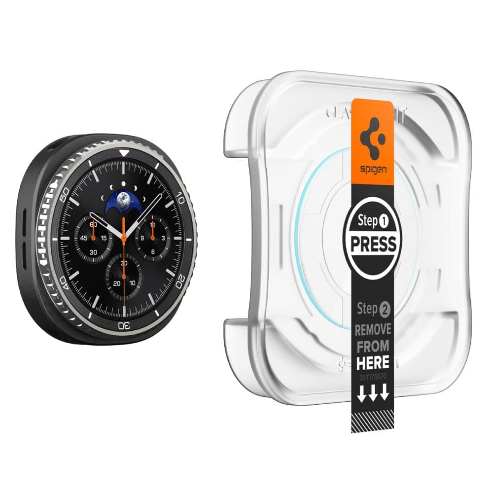 Spigen Glas.tR EZ Fit (2 pack) Samsung Galaxy Watch8 Classic Čirý - náhled 3