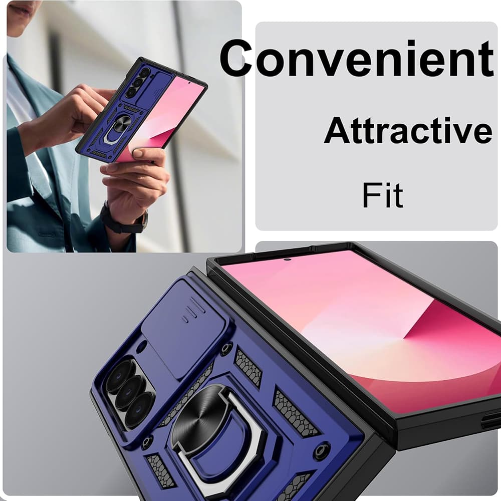 Techsuit CamShield řada Samsung Galaxy Z Fold6 Modrý - náhled 3
