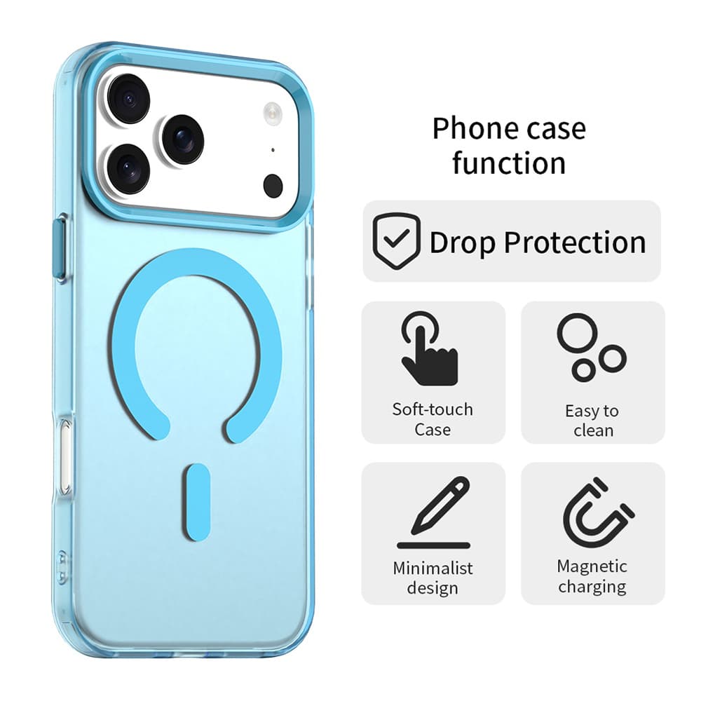 Techsuit CandyCase MagSafe pro iPhone 17 Pro Max modrá - náhled 3