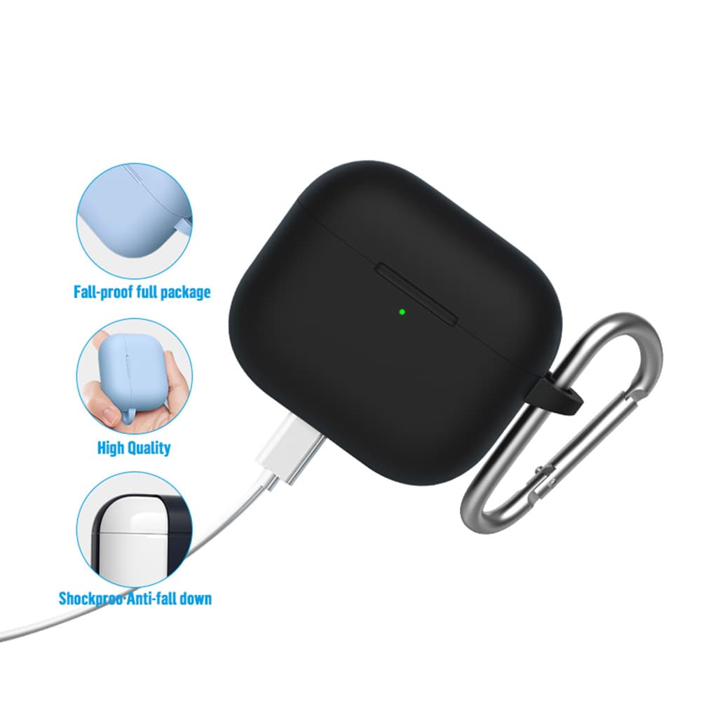 Blueo Liquid Silicone ochranné pouzdro pro AirPods 3 nebesky modré - náhled 3