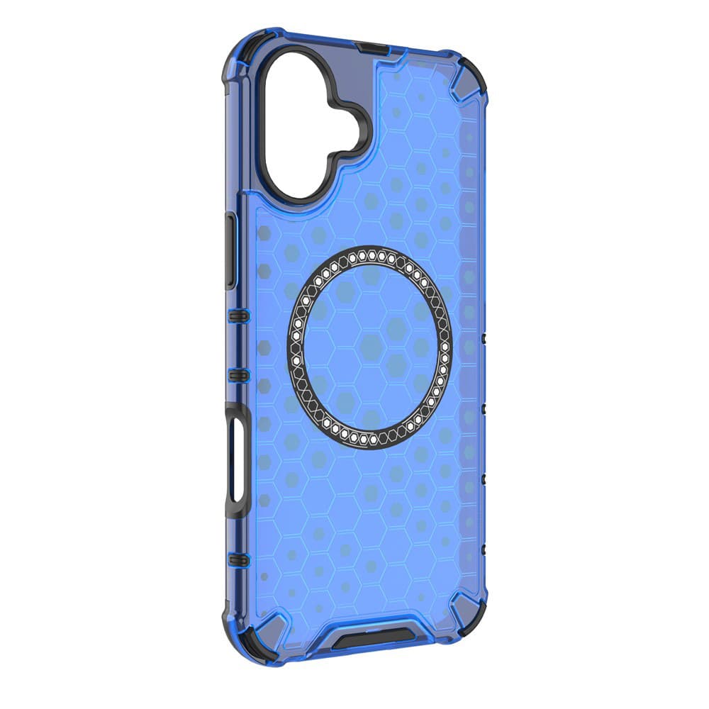 Techsuit HoneyComb Shield MagSafe pro iPhone 16 modrý - náhled 3
