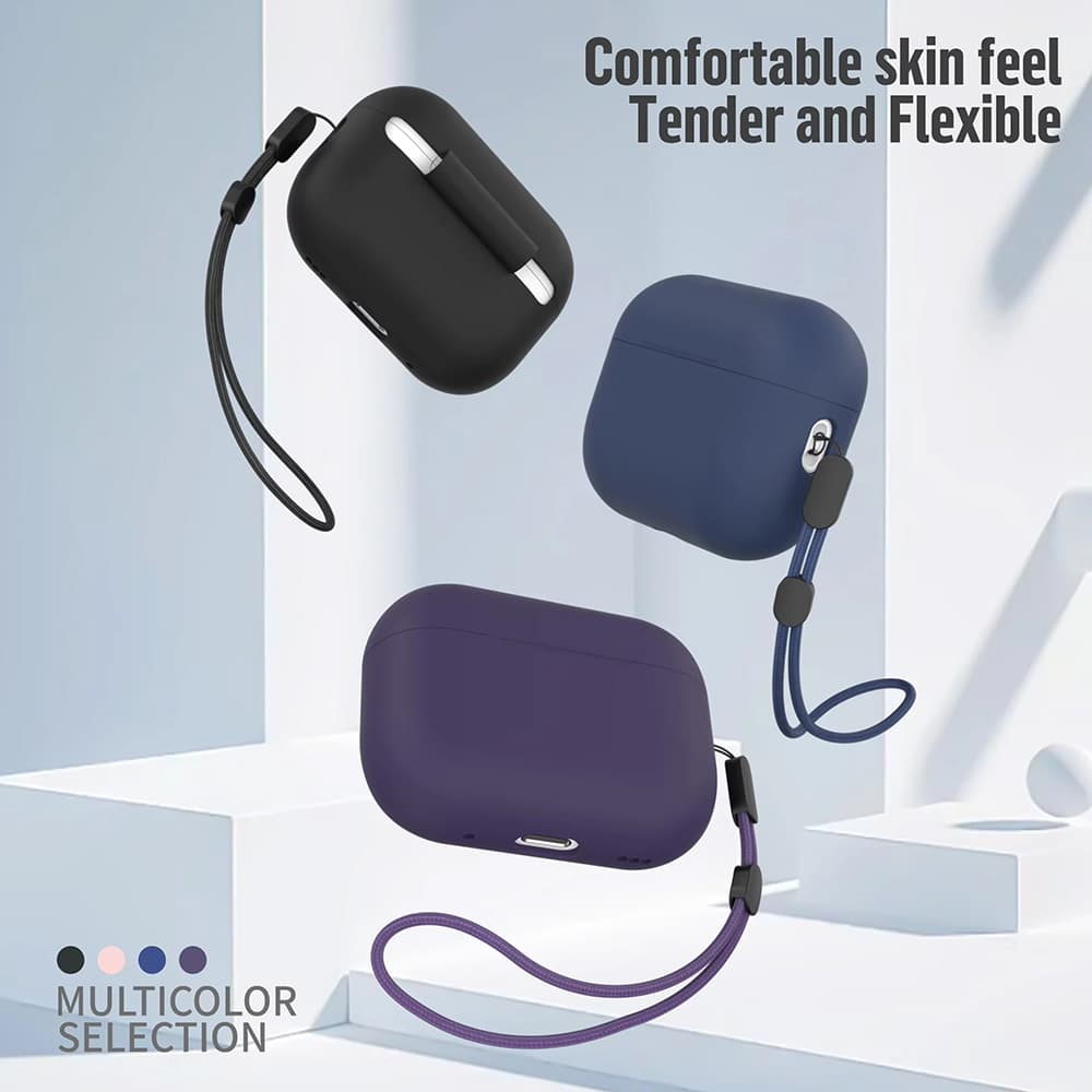 Blueo Liquid Silicone ochranné pouzdro pro AirPods Pro 2 námořnická modrá - náhled 3