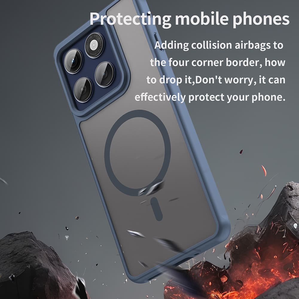 Techsuit HaloFrost II MagSafe pro Motorola Edge 60 Pro tmavě modrá - náhled 3