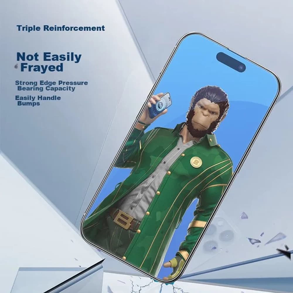 Blueo Anti-Glare Matte Glass pro iPhone XS Max iPhone 11 Pro Max černá - náhled 3
