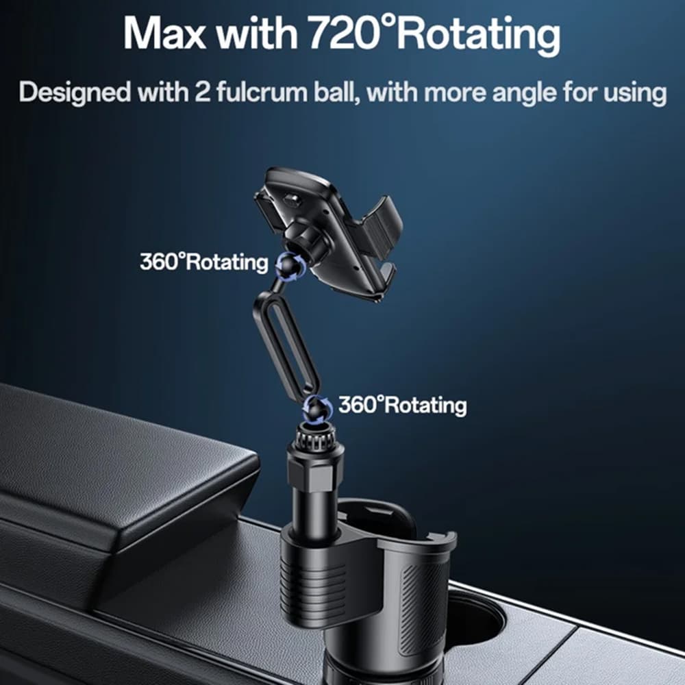 Yesido Car Holder 2in1 C273 Držák do auta na telefon černý - náhled 3