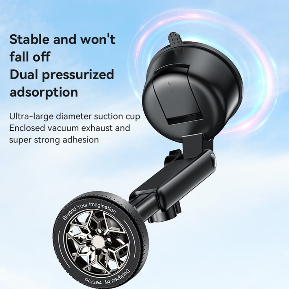 Yesido Car Holder C266 Magnetický N52 na palubní desku černý 4.7-7.2 palce - náhled 3