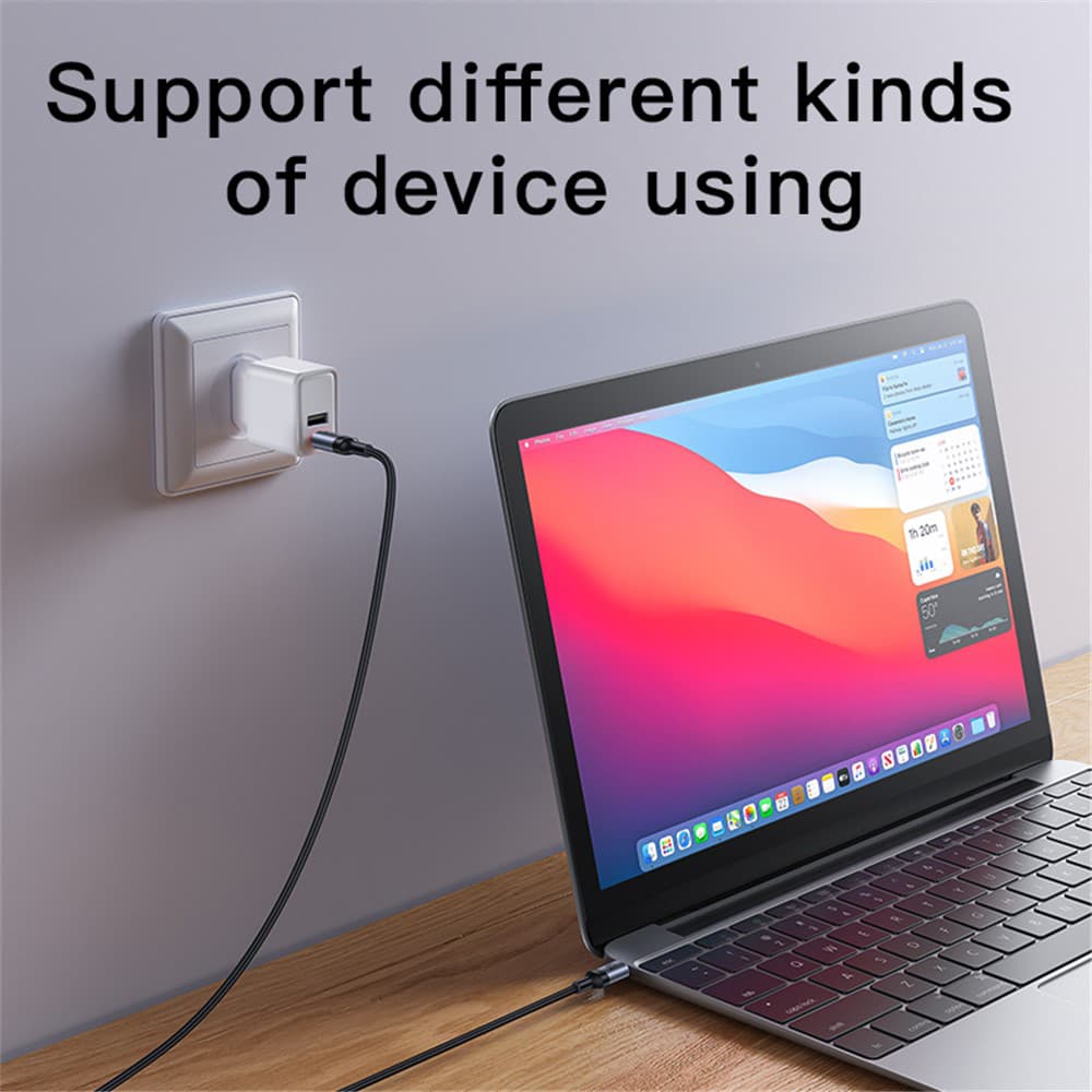 Yesido Data Cable CA181 Type-C na Type-C Rychlé nabíjení 1.2m Černá - náhled 3