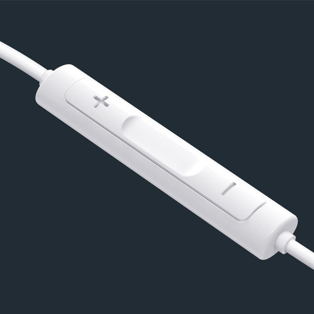 Mcdodo – kabelová sluchátka (HP-7500) – s ovládáním hlasitosti, Type-C, čip DAC, Hi-Res Audio, 1,2m – bílá - náhled 3