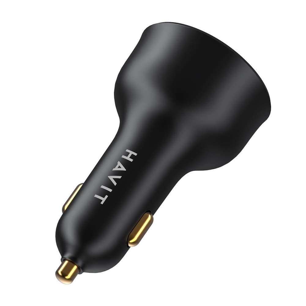 Havit Car Charger CC100W USB Type-C PD100W PC s digitálním displejem černý - náhled 3