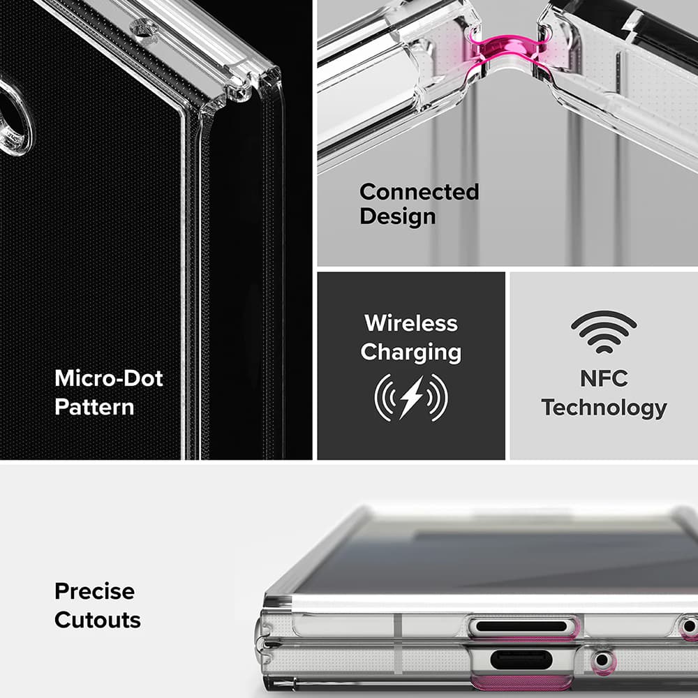 Ringke Fusion Samsung Galaxy Z Fold7 průhledný - náhled 3