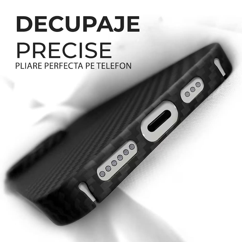 Techsuit Aramid Fiber MagSafe pro iPhone 17 Pro Max černý - náhled 3
