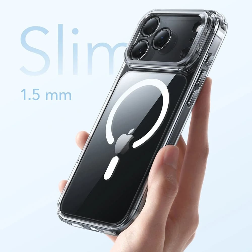 ESR Classic Hybrid HaloLock Kickstand iPhone 17 Pro průhledný - náhled 3