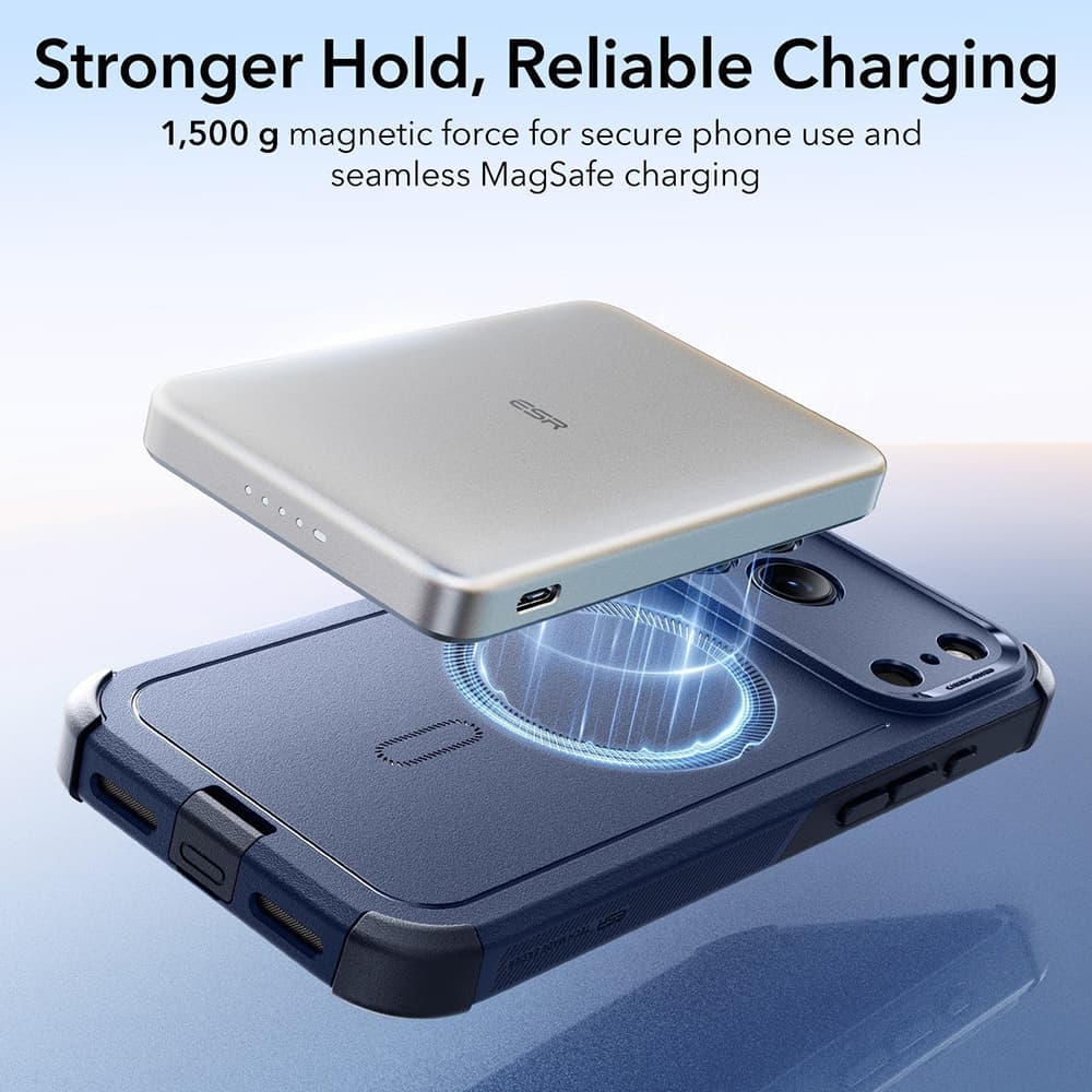 ESR Cyber Halolock pro iPhone 17 Pro modrý - náhled 3