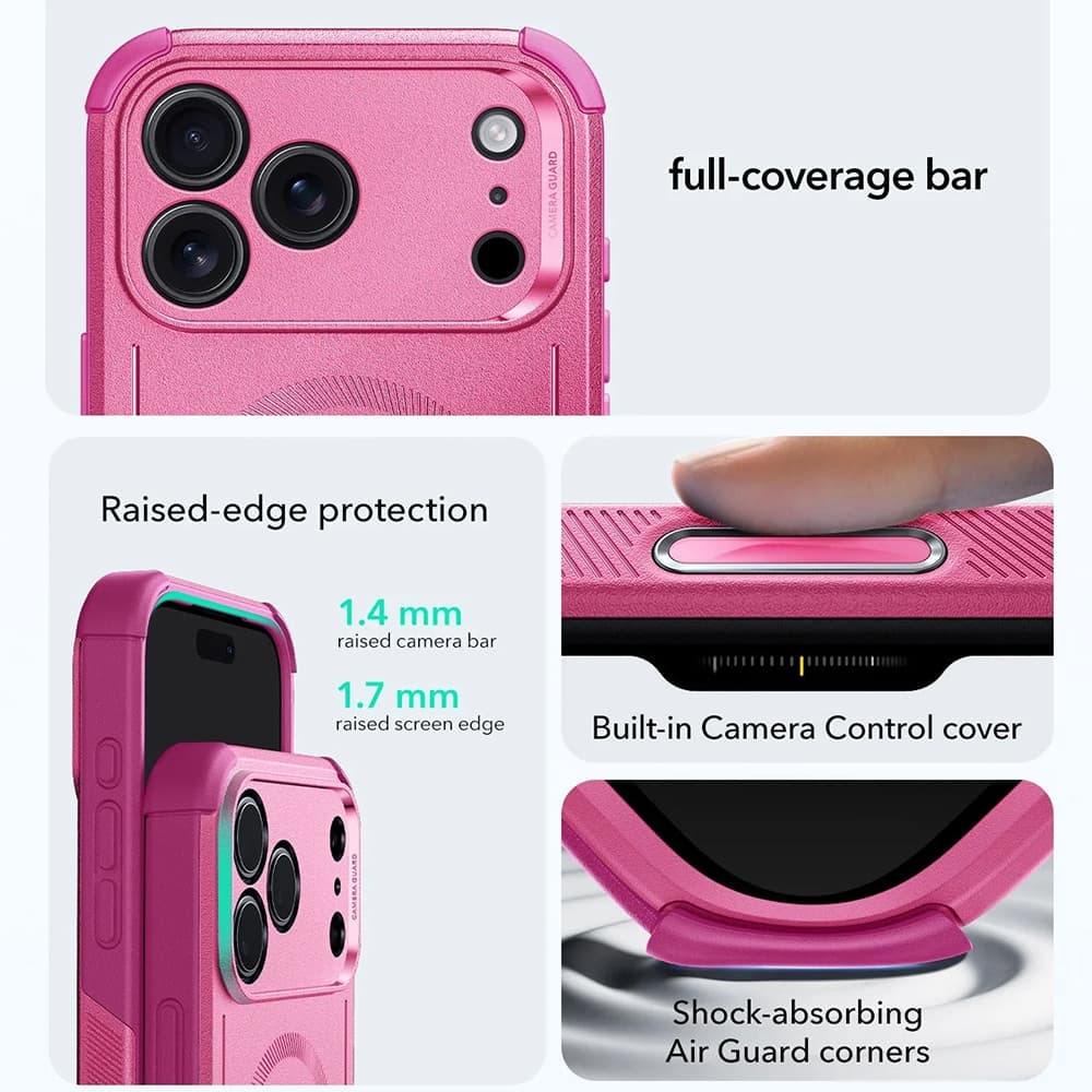 ESR Cyber Halolock pro iPhone 17 Pro růžový - náhled 3