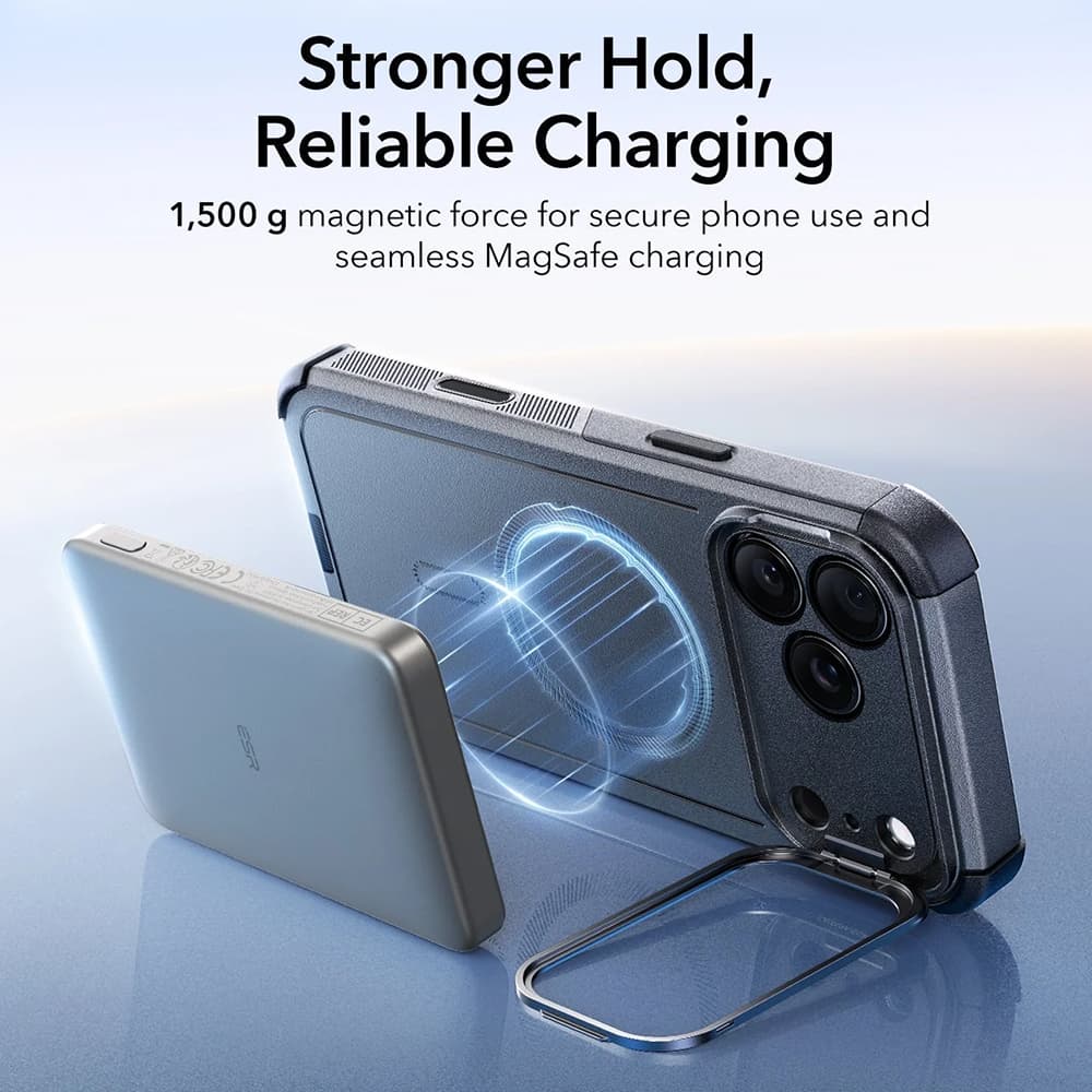 ESR Cyber Armor Kickstand pro iPhone 17 Pro Max šedý - náhled 3