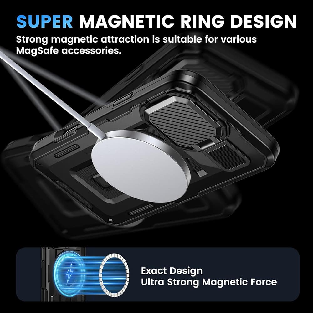 Pouzdro Techsuit CamVault MagSafe pro iPhone 17 černé - náhled 3