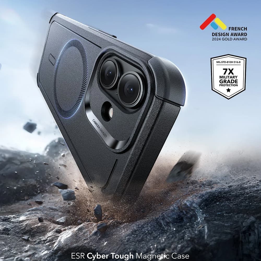 Pouzdro ESR Cyber Halolock pro iPhone 17 černé - náhled 3