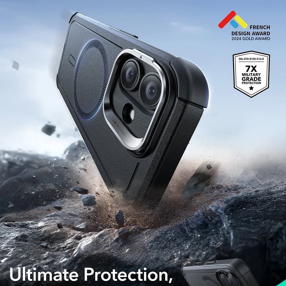 Pouzdro ESR Cyber Armor Kickstand pro iPhone 17 černé - náhled 3