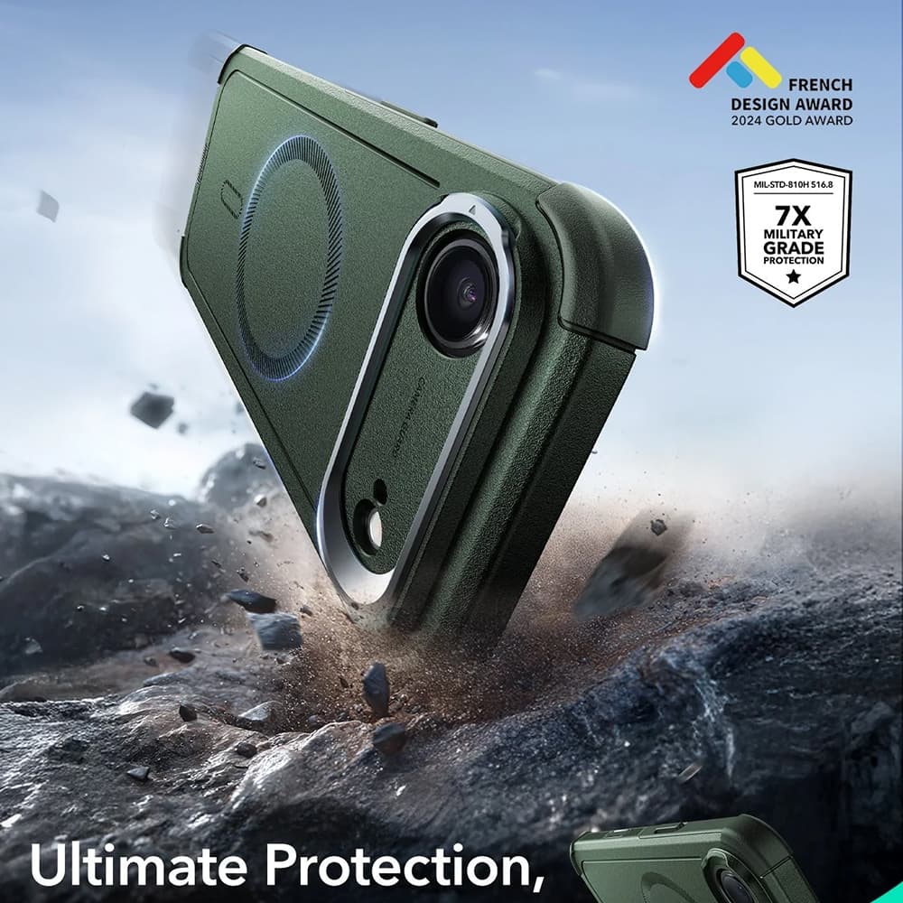 ESR Cyber Armor Kickstand pro iPhone 17 Air zelený - náhled 3