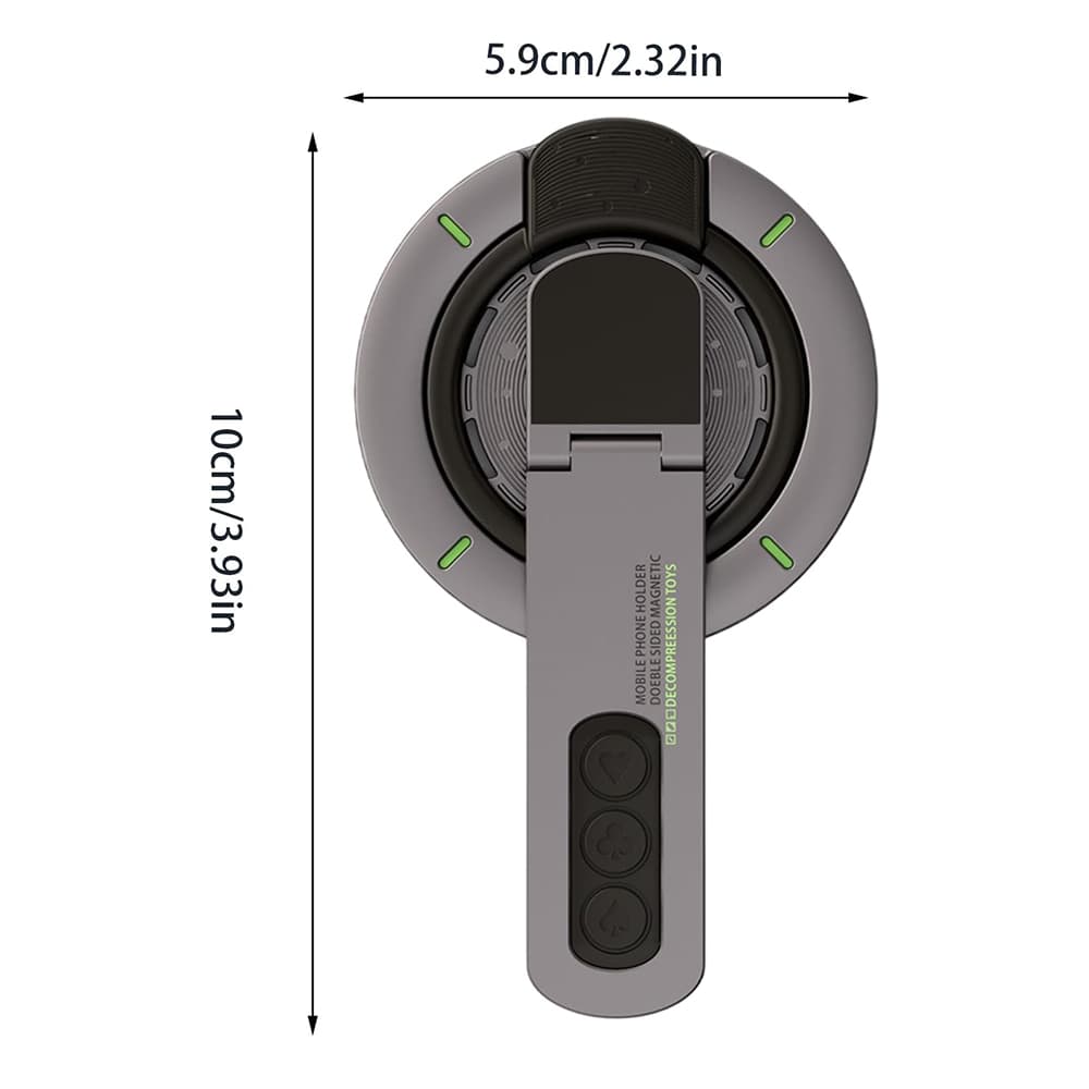Techsuit Premium MagSafe držák prstenu AluStandX SB1 na stůl šedý - náhled 3