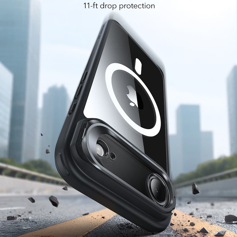 ESR Classic Hybrid HaloLock Kickstand pro iPhone 17 Air černá průhledná - náhled 3