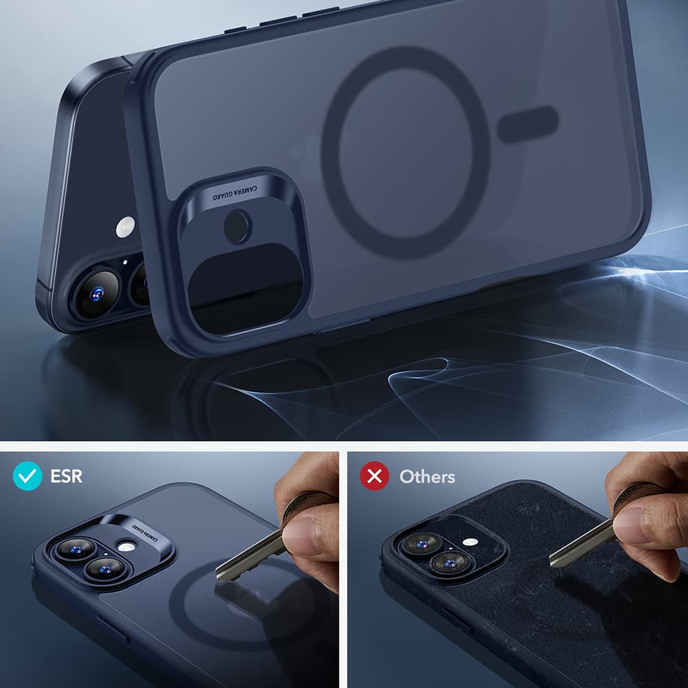 ESR Classic Hybrid HaloLock pro iPhone 17 v matné modré - náhled 3