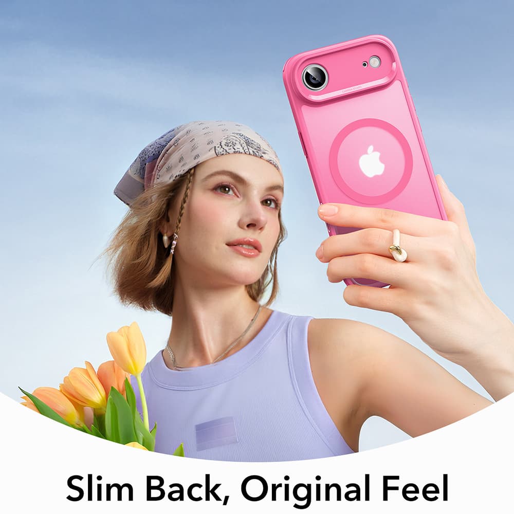 ESR Classic Hybrid HaloLock pro iPhone 17 Air Růžová Frosted - náhled 3