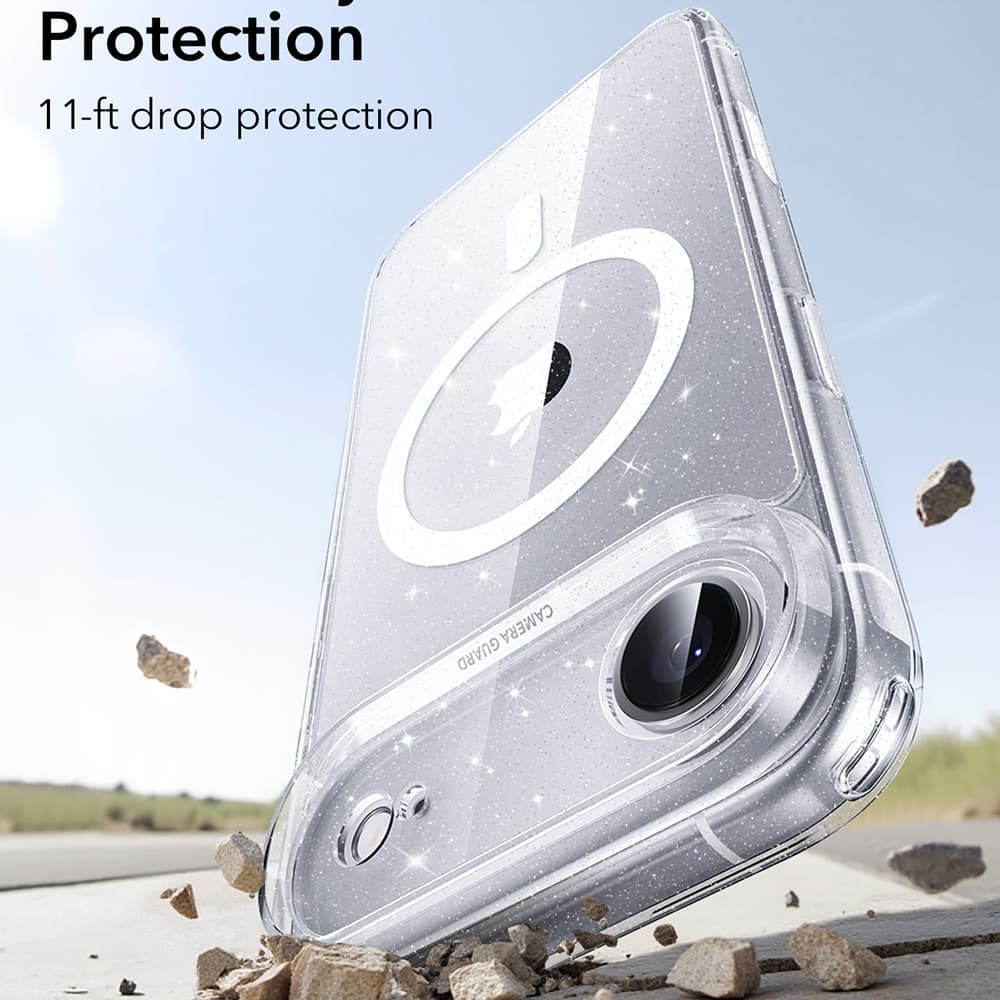 ESR Classic Hybrid HaloLock pro iPhone 17 Air čirý třpytivý - náhled 3