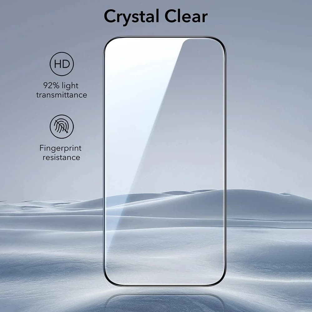 ESR Tempered Glass UltraFit 3 ks pro iPhone 17 iPhone 16 Pro černá - náhled 3
