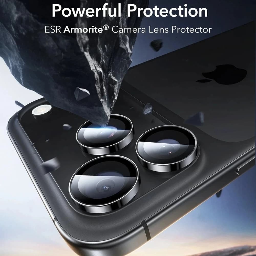 ESR Armorite chrániče čočky fotoaparátu (2 ks) iPhone 14/15/16/17 Pro/Pro Max černá - náhled 3