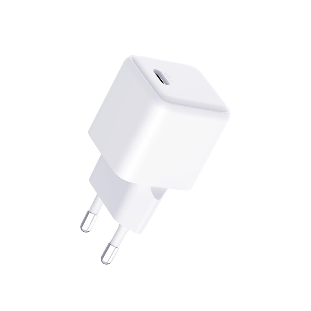 3mk Wall Charger Hyper s USB-C kabelem Type-C port PD25W GaN technologie bílá - náhled 3