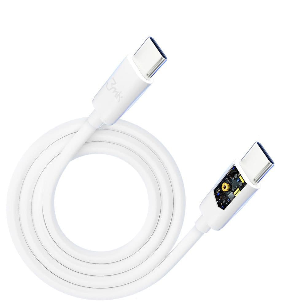 3mk Data Cable Hyper USB-C na USB-C 100W 5A 2m bílý - náhled 3