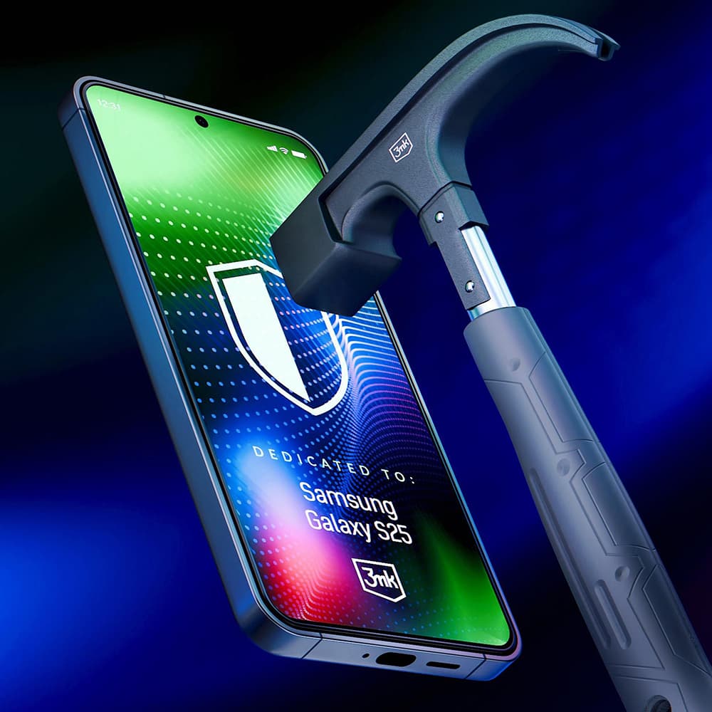 3mk Hardy Ultra Glass pro Samsung Galaxy S25 černá - náhled 3