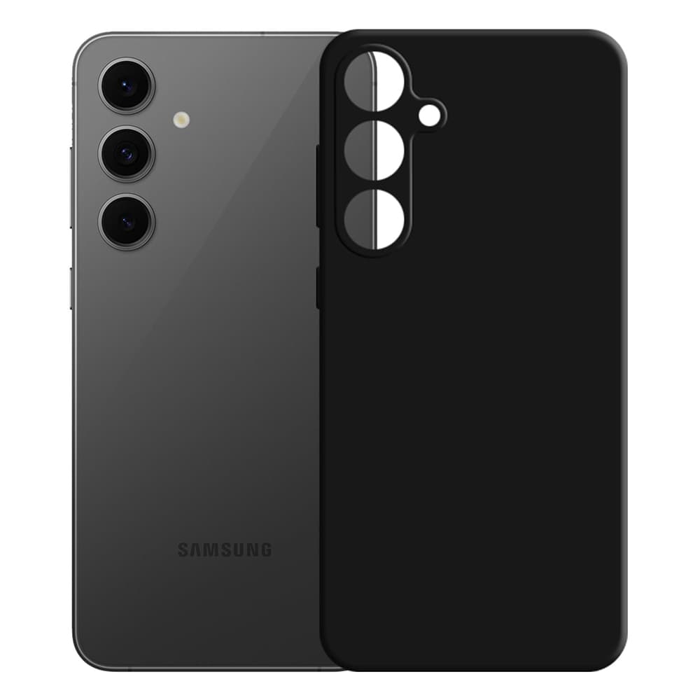 3mk Silicone Case pro Samsung Galaxy S24 FE černý - náhled 3