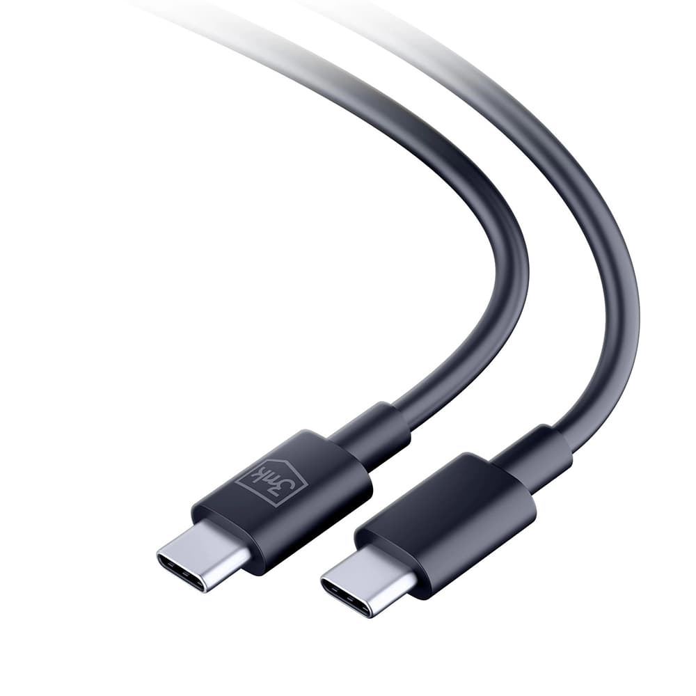 3mk Data Cable Hyper USB-C na USB-C 100W 5A 1.2m černý - náhled 3
