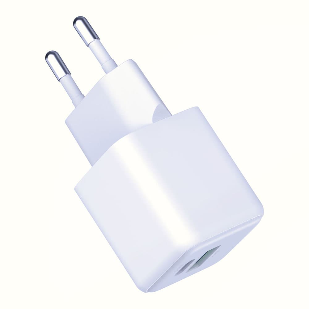 3mk Wall Charger Hyper USB-A USB-C GaN Technology QC4 + PD 20W bílá - náhled 3