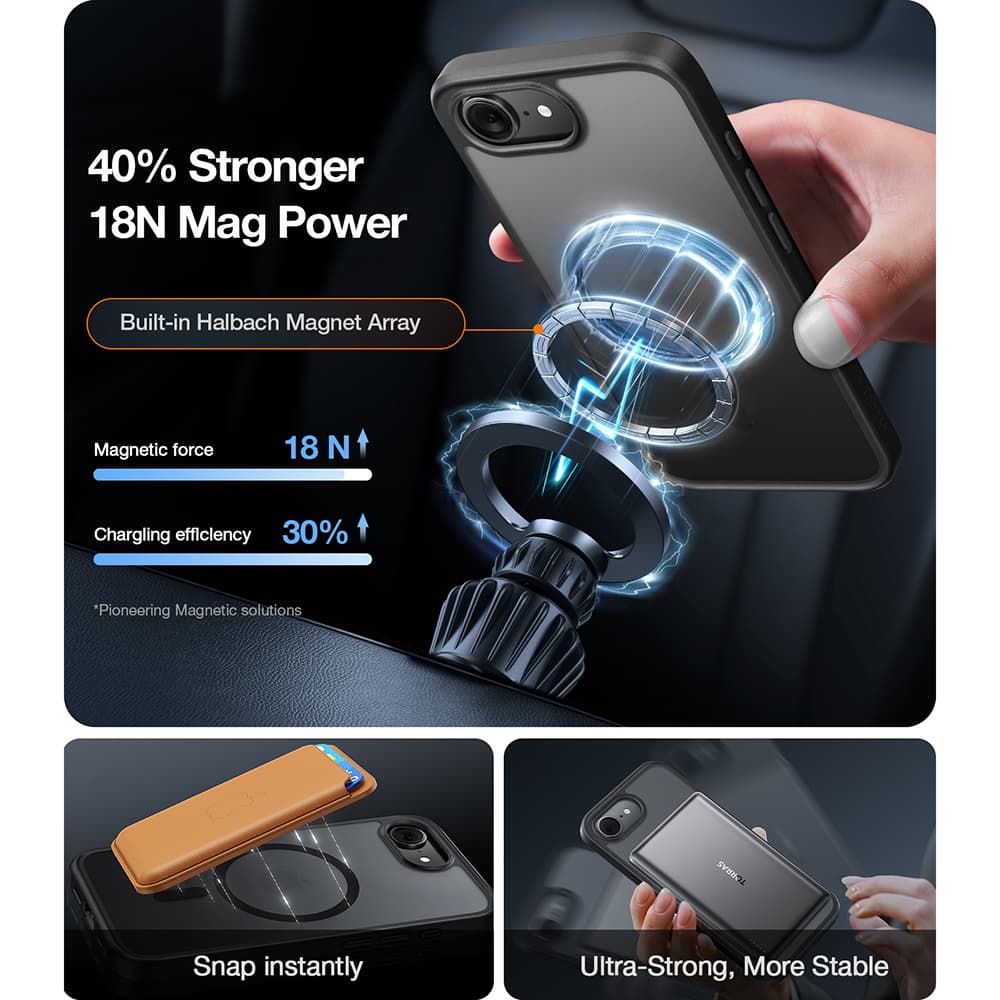 Torras Guardian Magnetic Series iPhone 17 Air průhledný obal - náhled 3