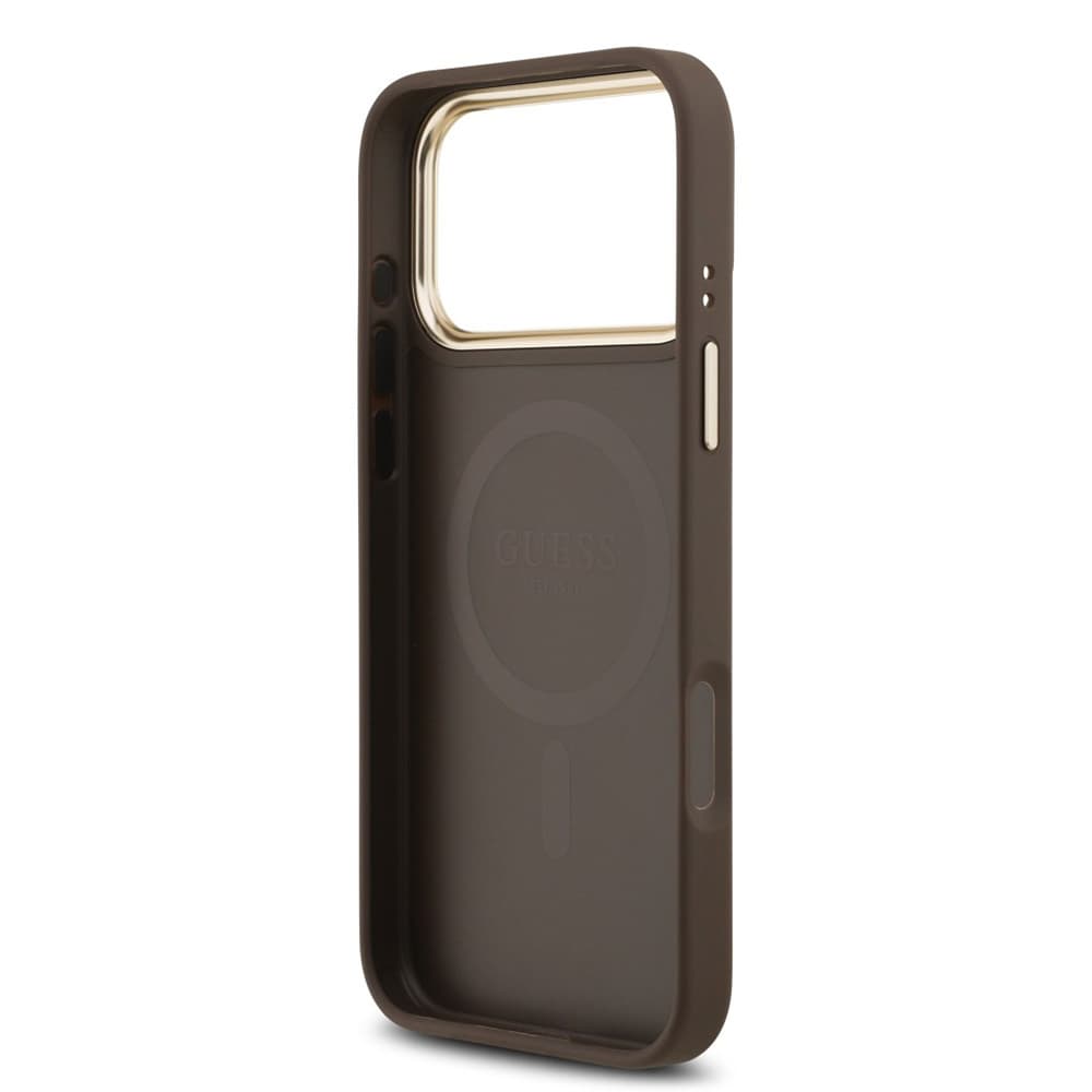 Guess Hardcase 4G Classic MagSafe iPhone 17 Pro Max hnědý - náhled 3