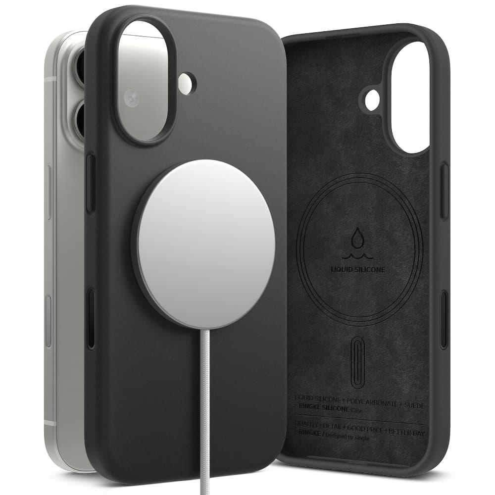 Ringke Silicone Magnetic MagSafe pro iPhone 17 černý - náhled 3