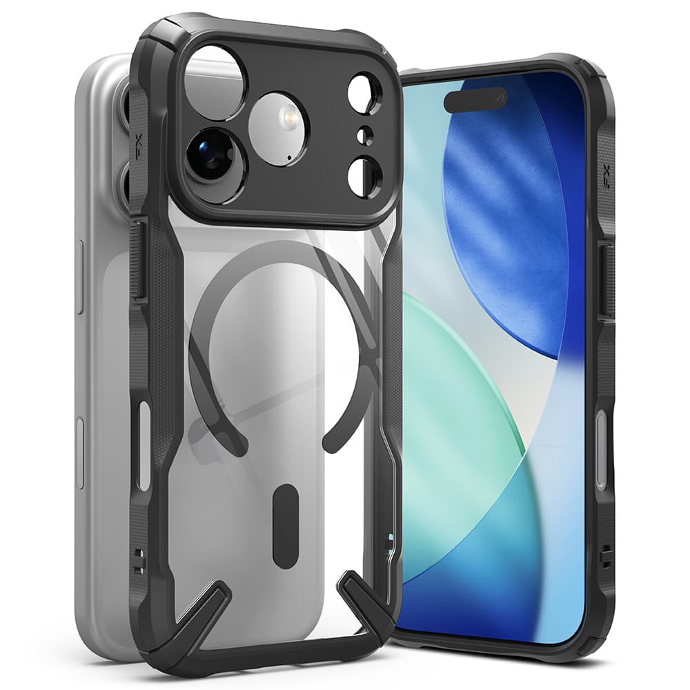 Kryt Ringke Fusion X MagSafe pro iPhone 17 Pro Max černý - náhled 3