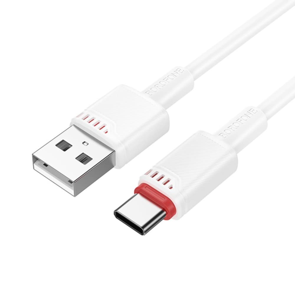 Borofone datový kabel Beneficio Series BX110 USB na Type-C 3A 1m bílý - náhled 3