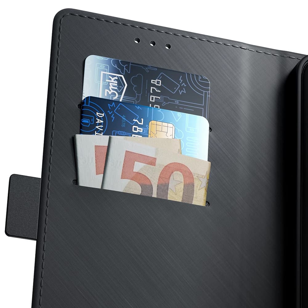 3mk Wallet Case pro iPhone 16 Pro Max černý - náhled 3