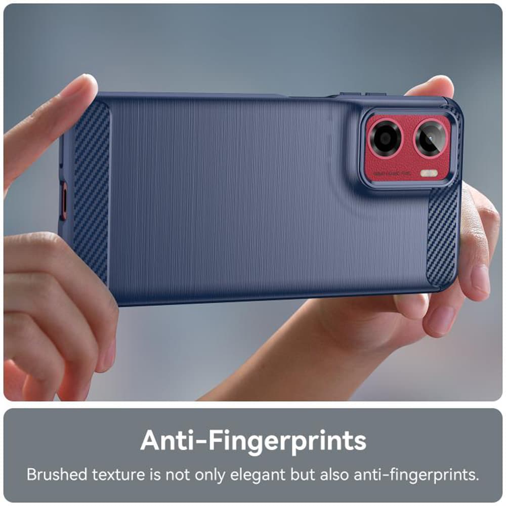 Pouzdro Techsuit Carbon Silicone pro Motorola Moto G05 E15 modré - náhled 3