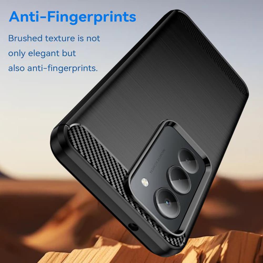 Techsuit Carbon Silicone pro Xiaomi Redmi 15 4G / 5G černý - náhled 3
