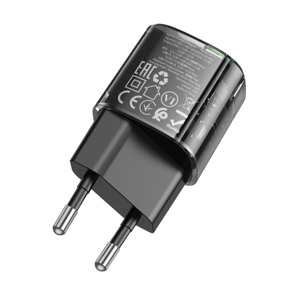 Borofone síťová nabíječka Sunlight BN17 USB-C USB-A PD20W QC30 - náhled 3