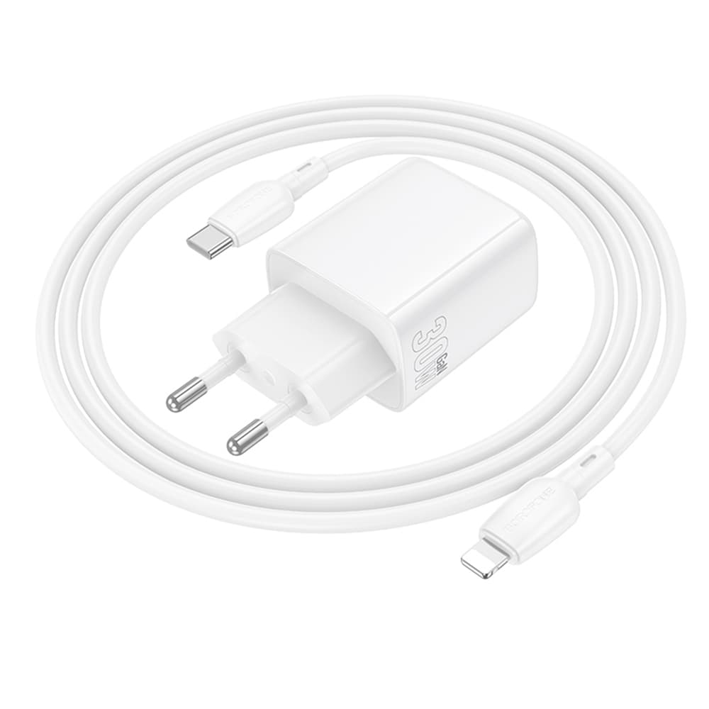Borofone Fuente BN29 síťová nabíječka PD30W GaN bílá - náhled 3